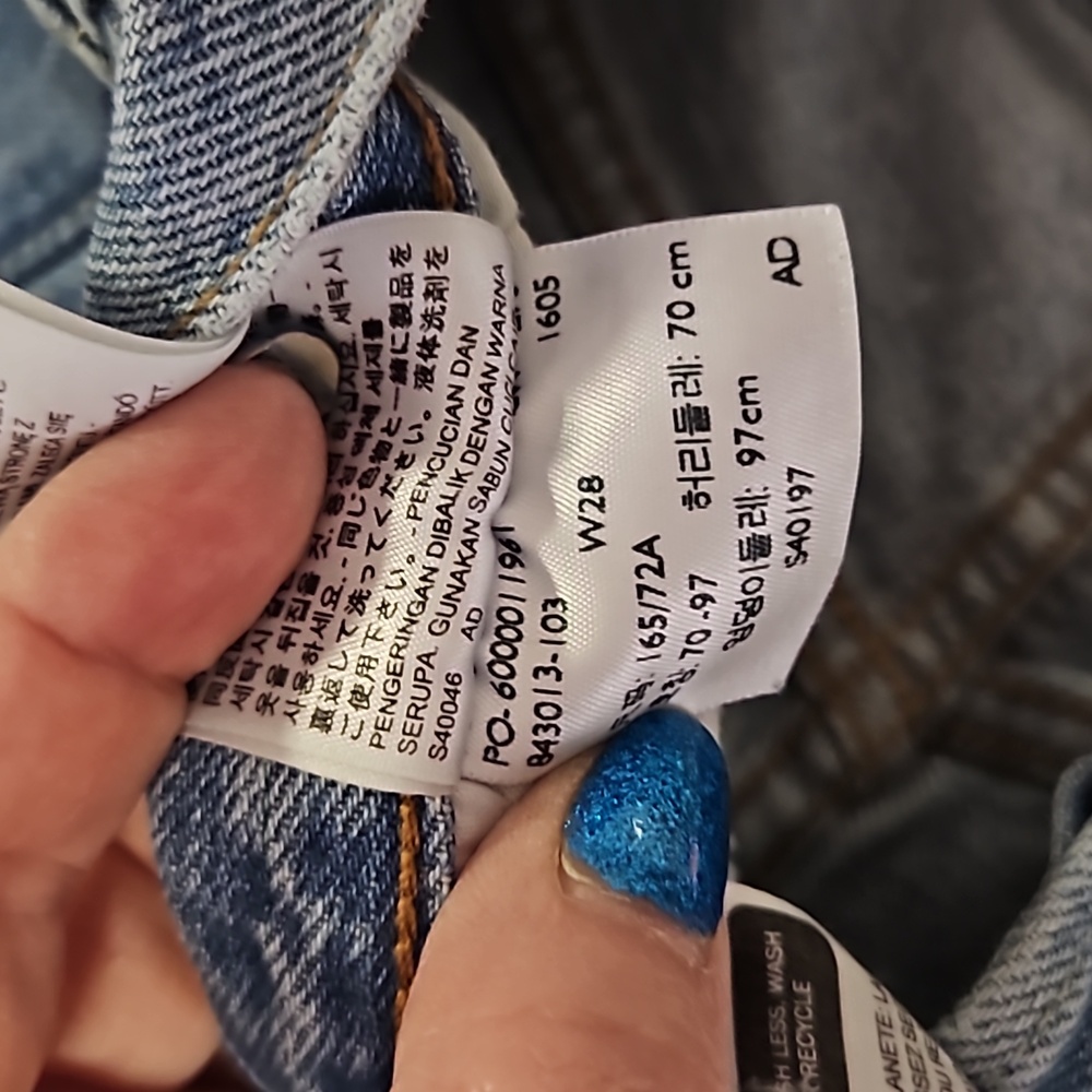 Levi's Blue Jean Shorts for Women - Picture 3 of 5